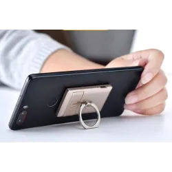 2 i 1 universell telefonhållare - med tändare - justerbar ring - USB-laddning