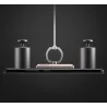2 i 1 universell telefonhållare - med tändare - justerbar ring - USB-laddning