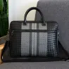 Elegant shoulder bag - business briefcase - genuine woven leather - large capacityBags