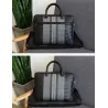 Elegant shoulder bag - business briefcase - genuine woven leather - large capacityBags