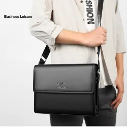 Elegancka torba na ramię - teczka biznesowa - z portfelemPortfele