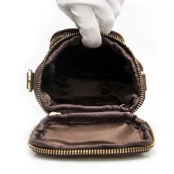 Multifunctionele leren tas - schouderband - heupgespTassen