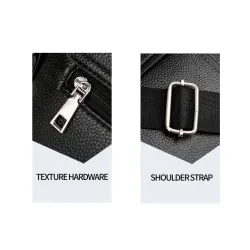 Elegant skuldertaske til mænd - læder