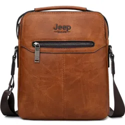 JEEP BULUO - axelväska i läder för män - med plånbok