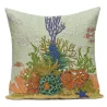 Fundas de cojinesFunda de cojín decorativa - océano / vida marina / coral - 40 cm * 40 cm - 45 cm - 45 cm