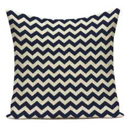 Housse de coussin déco - mer - compas bleu - ancre - marine - bateau - 40 cm * 40 cm - 45 cm * 45 cm