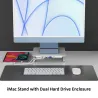 MC35 - station d'accueil - USB-C HUB - support de moniteur iMac - avec boîtier double HDD
