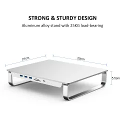 MC35 - station d'accueil - USB-C HUB - support de moniteur iMac - avec boîtier double HDD