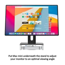 MC35 - station d'accueil - USB-C HUB - support de moniteur iMac - avec boîtier double HDD