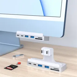 USB-C HUB - telakointiasema - 4K 60 Hz HDMI USB 3.0 -kortinlukijalla - iMacille