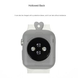 Custodia in silicone per Apple Watch - con collana - 38mm - 40mm - 42mm - 44mm