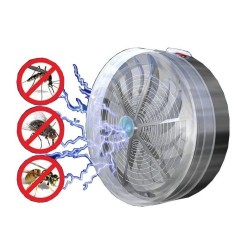 Myggedræberlampe - med sugekopper - solcelledrevet - indendørs / udendørs