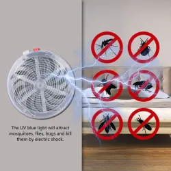 Myggedræberlampe - med sugekopper - solcelledrevet - indendørs / udendørs