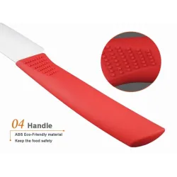 Conjunto de facas de cerâmica - 3" 4" 5" 6" polegadas com descascador / tampas