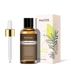 Ren naturlig eterisk olja - aromolja - sandelträ - rökelse - salvia - lavendel - eukalyptus - jasmin - 10 ml - 100 ml