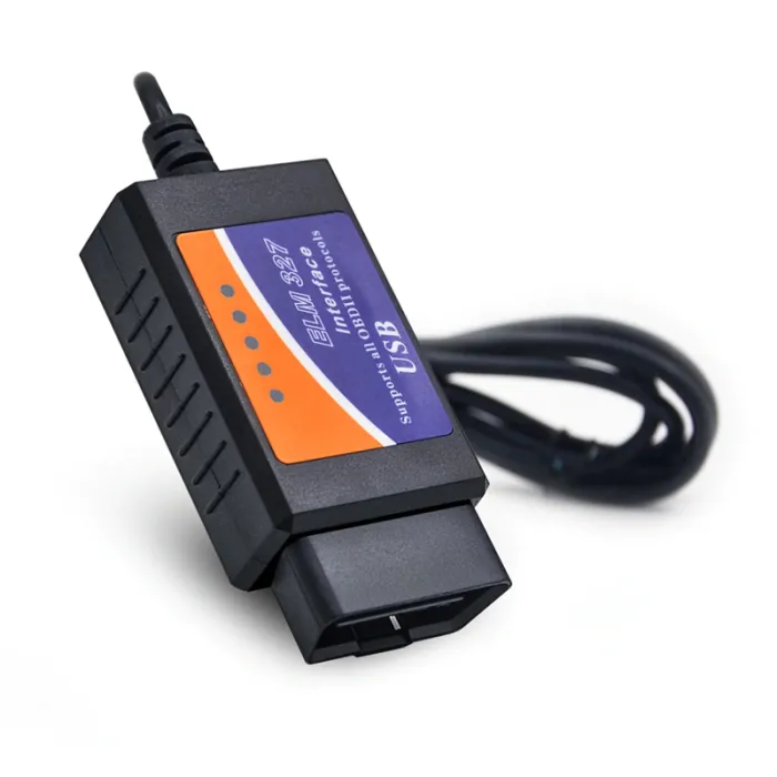OBDII OBD2 automatisk kodelesing via USB - les feilmelding - diagnose - ELM327 ELM 327