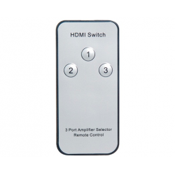 3 til 1 - HDMI Switcher med fjernkontroll - HDMI Splitter