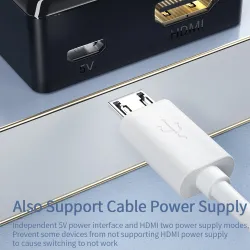 Conmutadores HDMIEssager - Divisor HDMI - conmutador - 4K 2.0 - adaptador - convertidor - para PS4 HD TV BOX