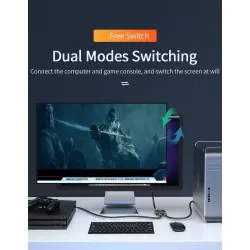 Essager - HDMI splitter - switch - 4K 2.0 - adapter - omvandlare - för PS4 HD TV BOX