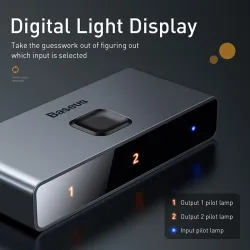 Baseus - Switch 4K HD - Adattatore compatibile con HDMI