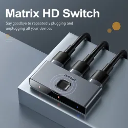 Baseus - 4K HD-switch - HDMI-kompatibel adapter