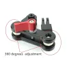 Aluminiumsarm - hjelmbeslag - 360 graders justering - til GoPro