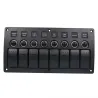 Quadro elettrico stagno con led e fusibili - 8 canali - per auto - barca - camper
