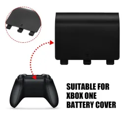 Kontroler Xbox One - klapka baterii - osłona - czarnaKontroler