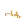 Fashionable cufflinks - golden bearCufflinks