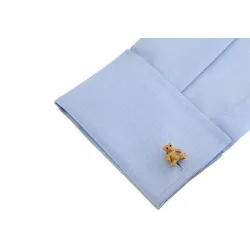 Fashionable cufflinks - golden bearCufflinks