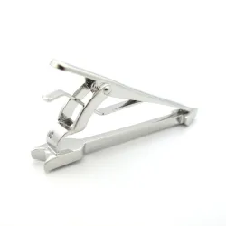 Elegant tie clip - silver arrowCufflinks
