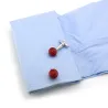 Red basketball ball - cufflinksCufflinks
