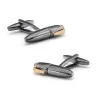 Boutons de manchette stylo noir