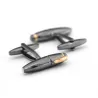 abotoaduras de caneta preta