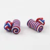 GemelosCilindros / nudos trenzados de colores - gemelos