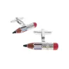 Boutons de manchette en argent - crayons de couleur