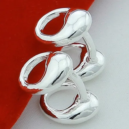 Boutons de manchette élégants en argent