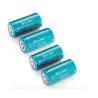 3,7V 1200mAh - CR123A/16340 li-ion batteri - oppladbart - 2 stk.