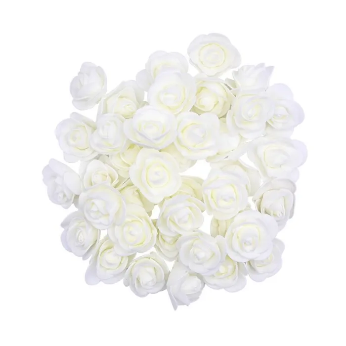 Rose artificiali - in schiuma - per la decorazione - 3 cm