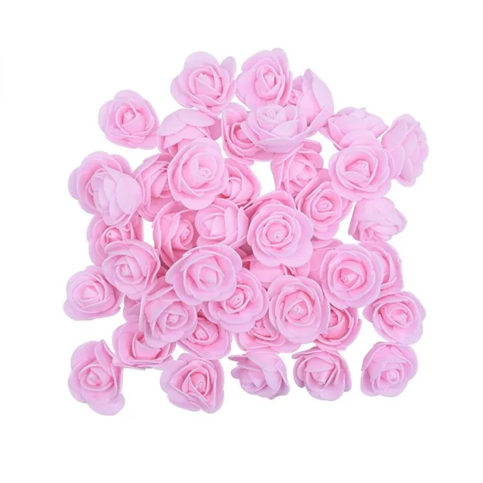 Rose artificiali - in schiuma - per la decorazione - 3 cm