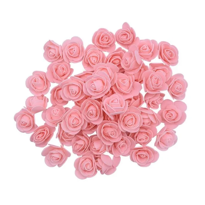 Rose artificiali - in schiuma - per la decorazione - 3 cm