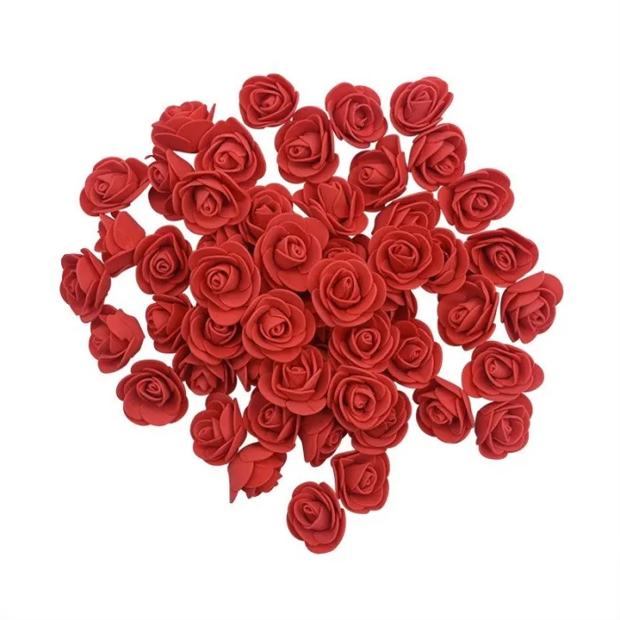 Rose artificiali - in schiuma - per la decorazione - 3 cm