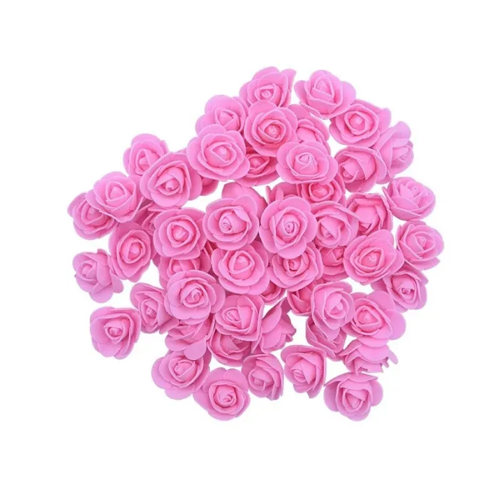 Rose artificiali - in schiuma - per la decorazione - 3 cm