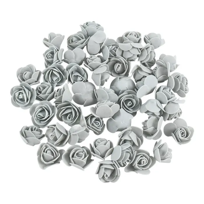 Rose artificiali - in schiuma - per la decorazione - 3 cm