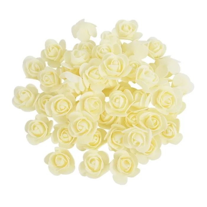 Rose artificiali - in schiuma - per la decorazione - 3 cm