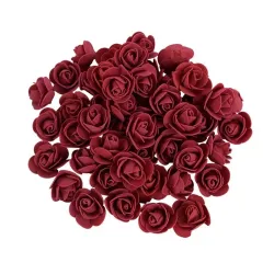 Rose artificiali - in schiuma - per la decorazione - 3 cm