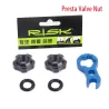 Buse à air pour pneu de vélo - noyau de valve presta - vis à écrou avec clé d'installation