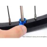 ReparaciónBoquilla de aire para neumáticos de bicicleta - núcleo de válvula presta - tornillo de tuerca con llave de instalación