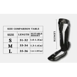 EquipoEspinilleras de boxeo - protectores de piernas / tobillos / pies - cuero