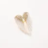 Krystal englevinger broche